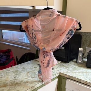 Floral Pink Scarf